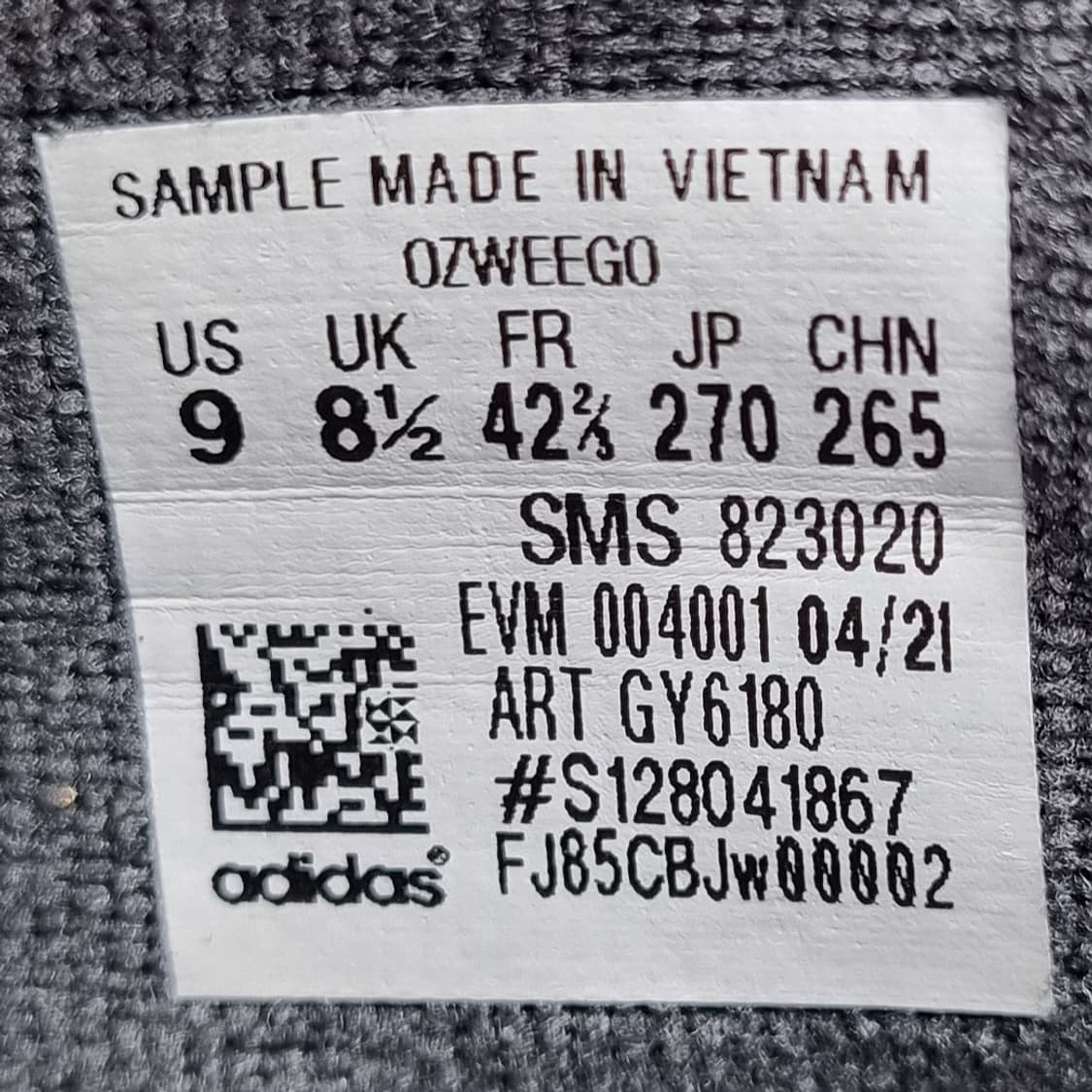 아디다스 오즈위고 블랙 남성운동화270 상품이미지6