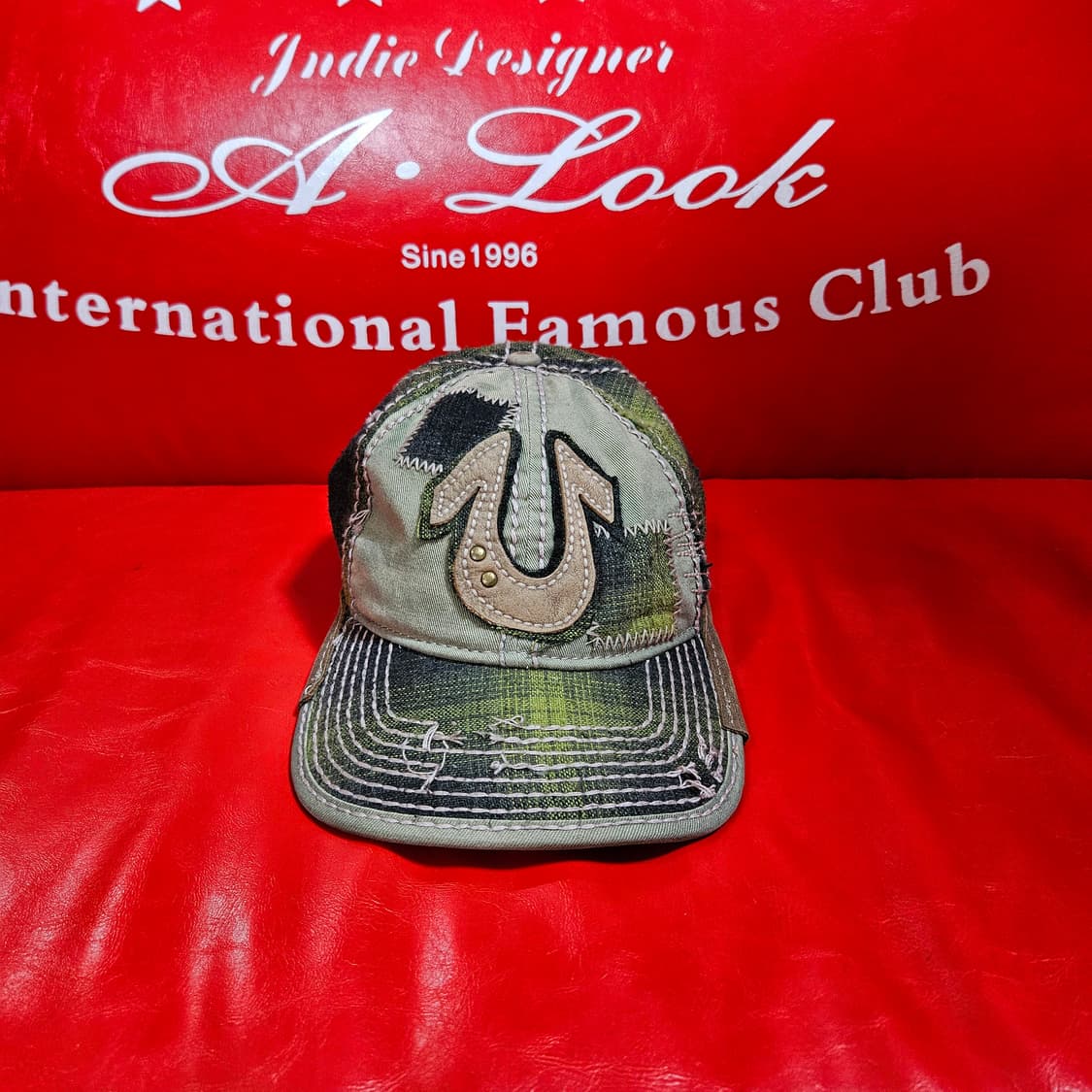 트루릴리전 정글 카모 y2k 스티치 워시드 레어 볼캡 Free 상품이미지1