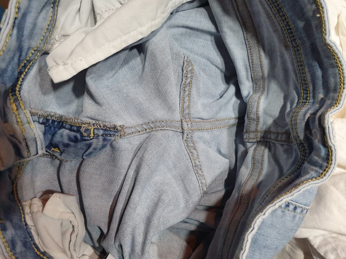 ZARA BASIC 데미지 연청 스판 스키니 28사이즈 2508584 상품이미지7