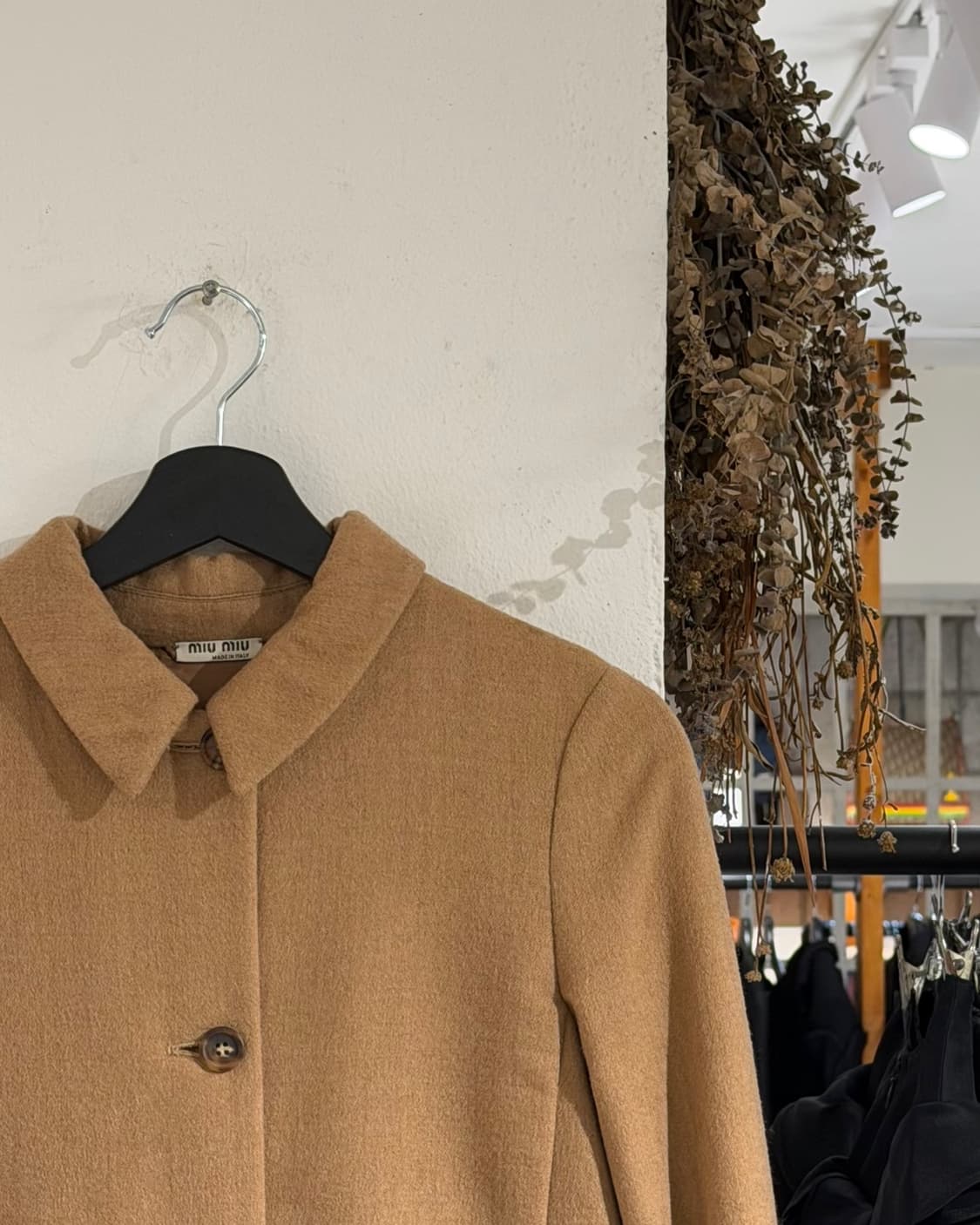 미우미우 베이지 클래식 울 코트 상품이미지3
