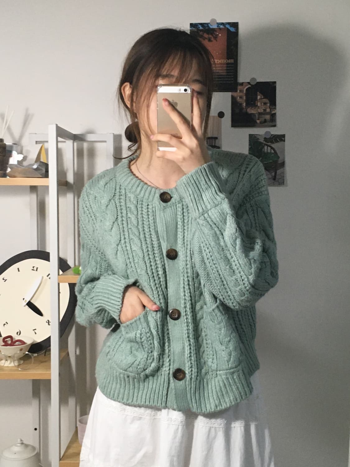 민트 포켓 가디건 상품이미지4