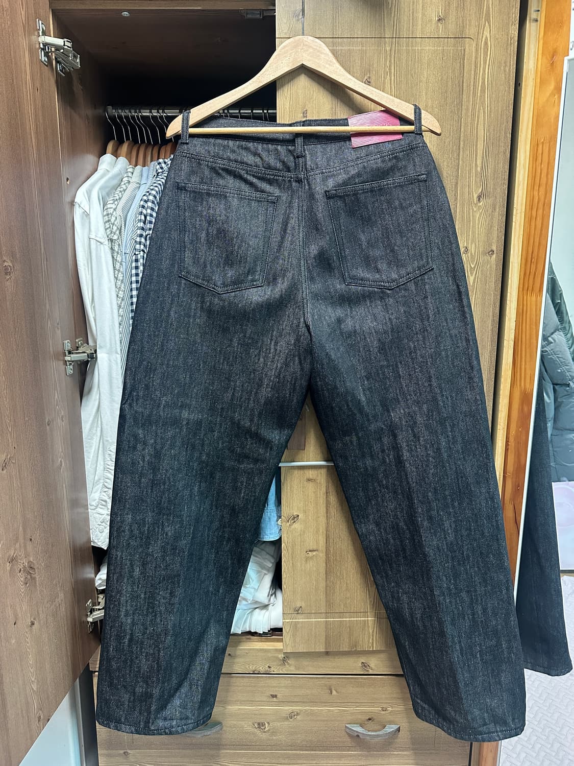 포트너스 투턱 와이드 블랙진 새상품 상품이미지6