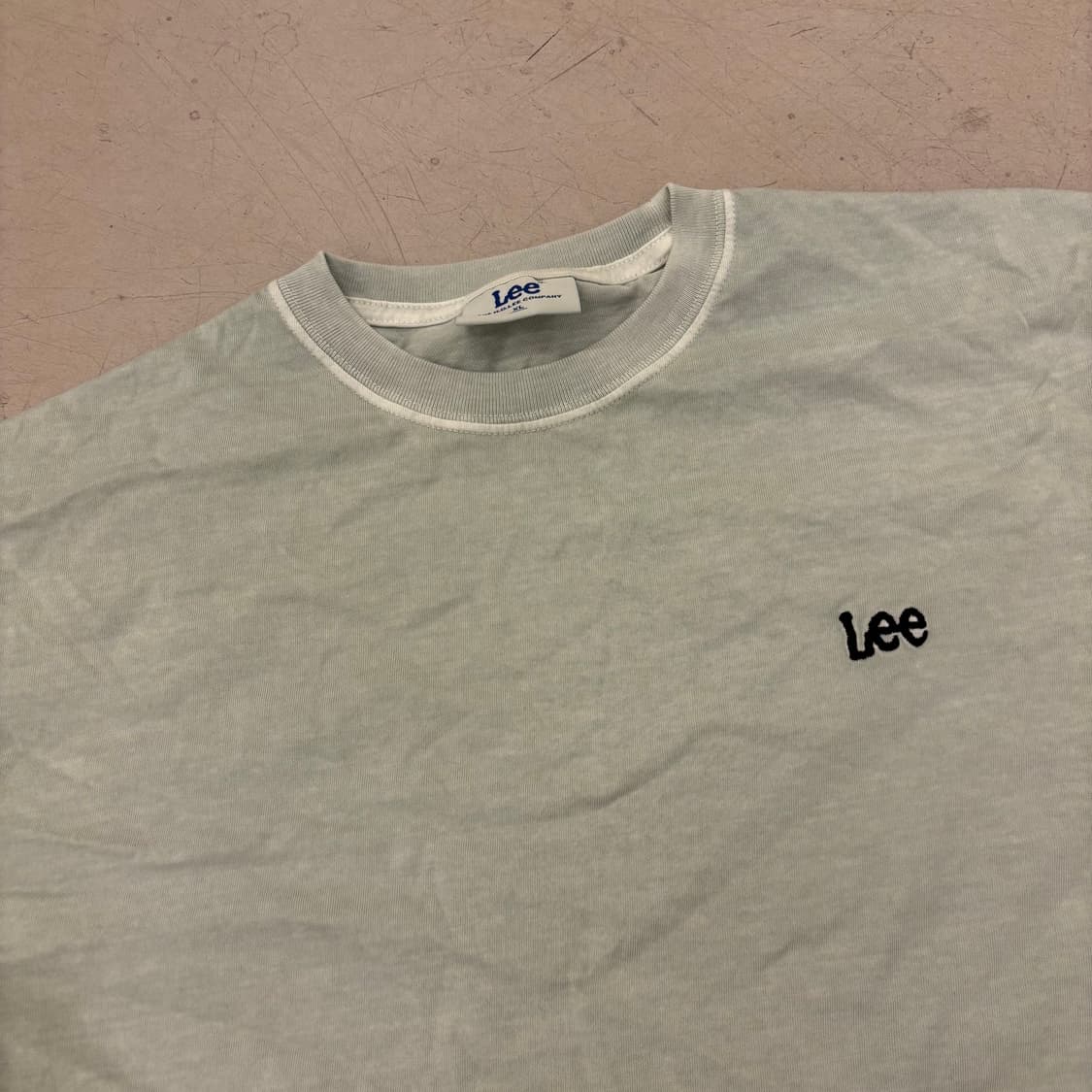 Lee 스몰로고 민트 반팔티 상품이미지2