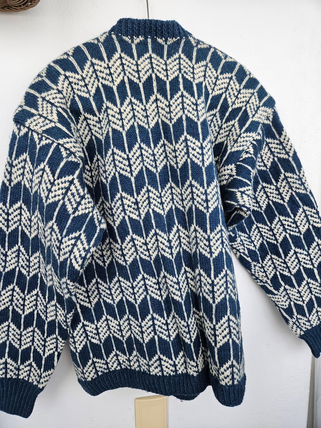 vtg 노르웨이 헤비울 느낌 가디건 상품이미지2