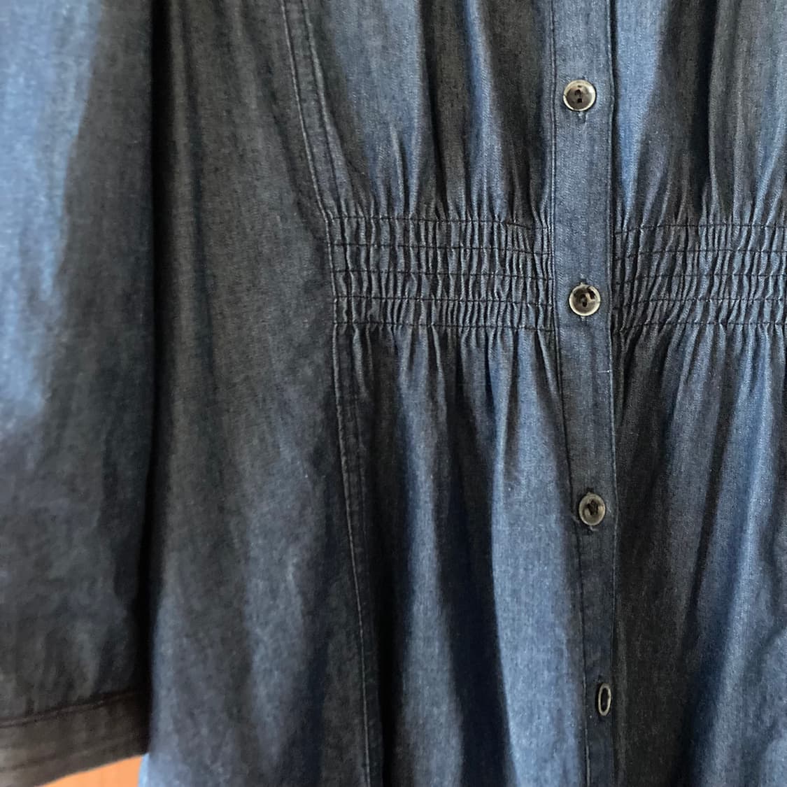 Vintage denim layered dress 상품이미지3