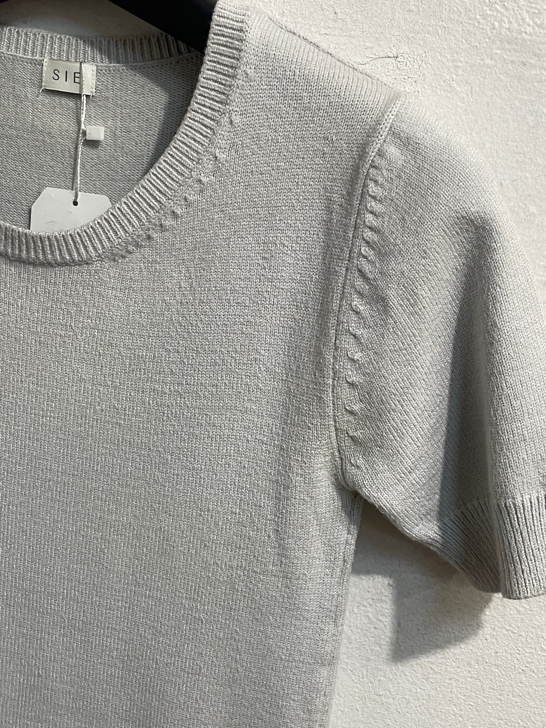 시에 슬리브 니트 탑 상품이미지5