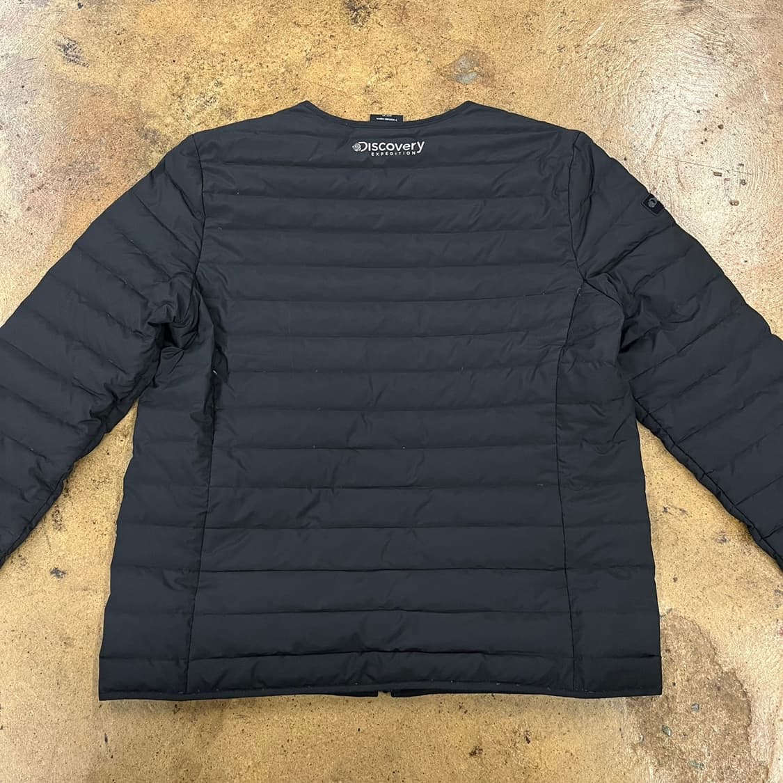 [정품/95] 디스커버리 블랙 경량 패딩 자켓 b12 상품이미지4