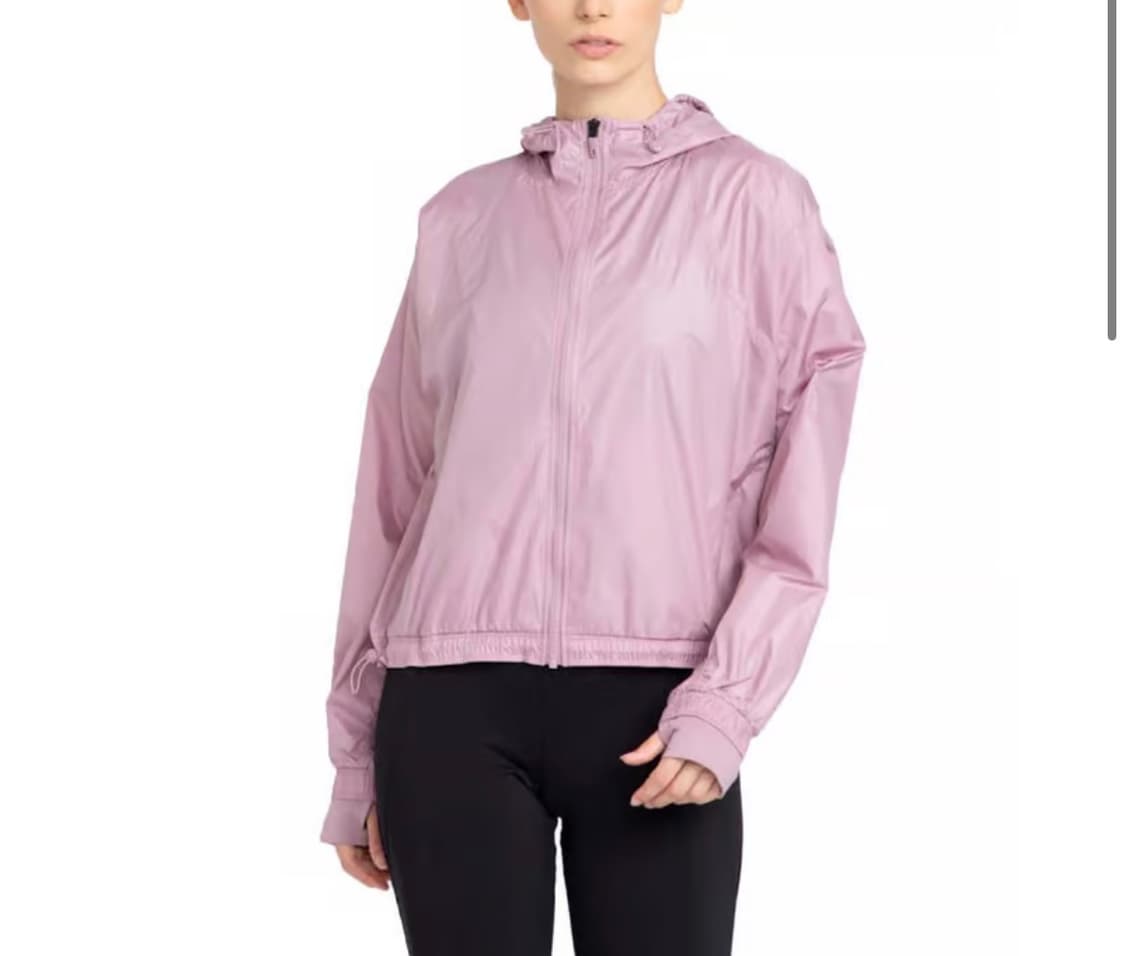 아디다스 핑크 후드 바람막이 아시안핏 여성 L 상품이미지2