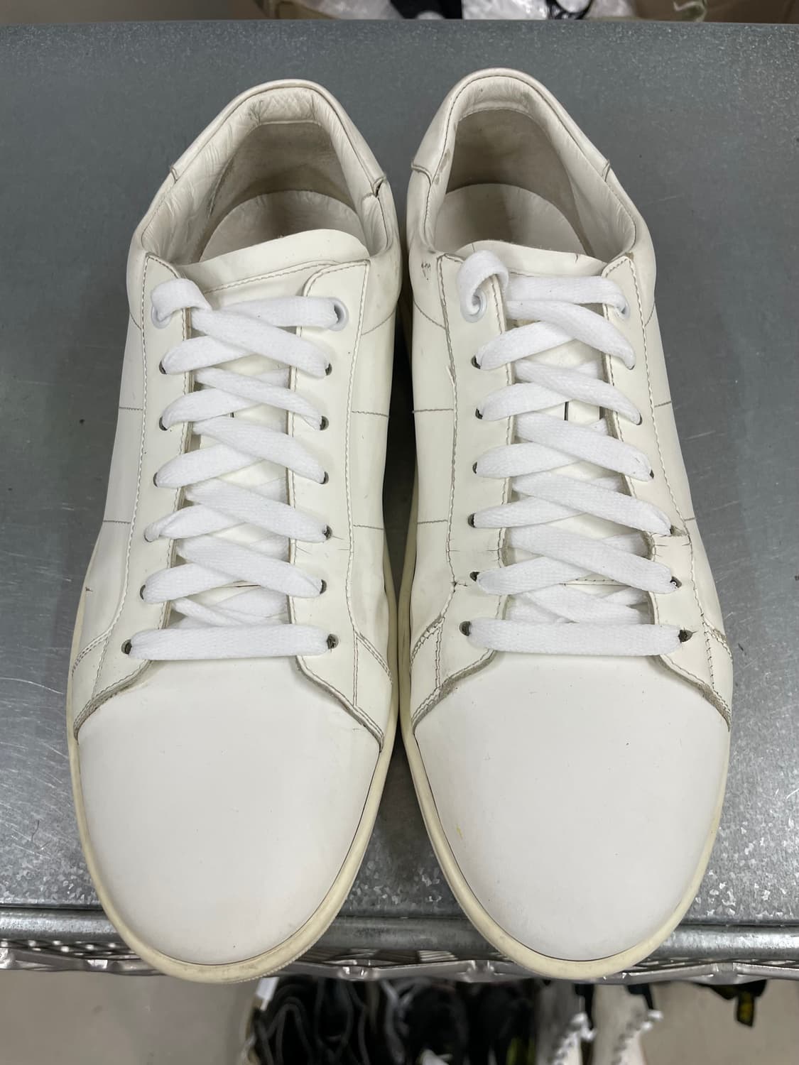 생로랑 레더 스니커즈 화이트 42 (gr-4568) 상품이미지5