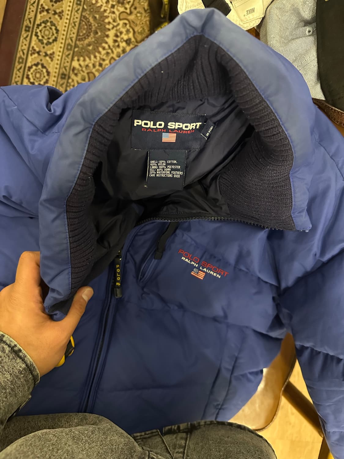 XL)90s 폴로스포츠 패딩 상품이미지5
