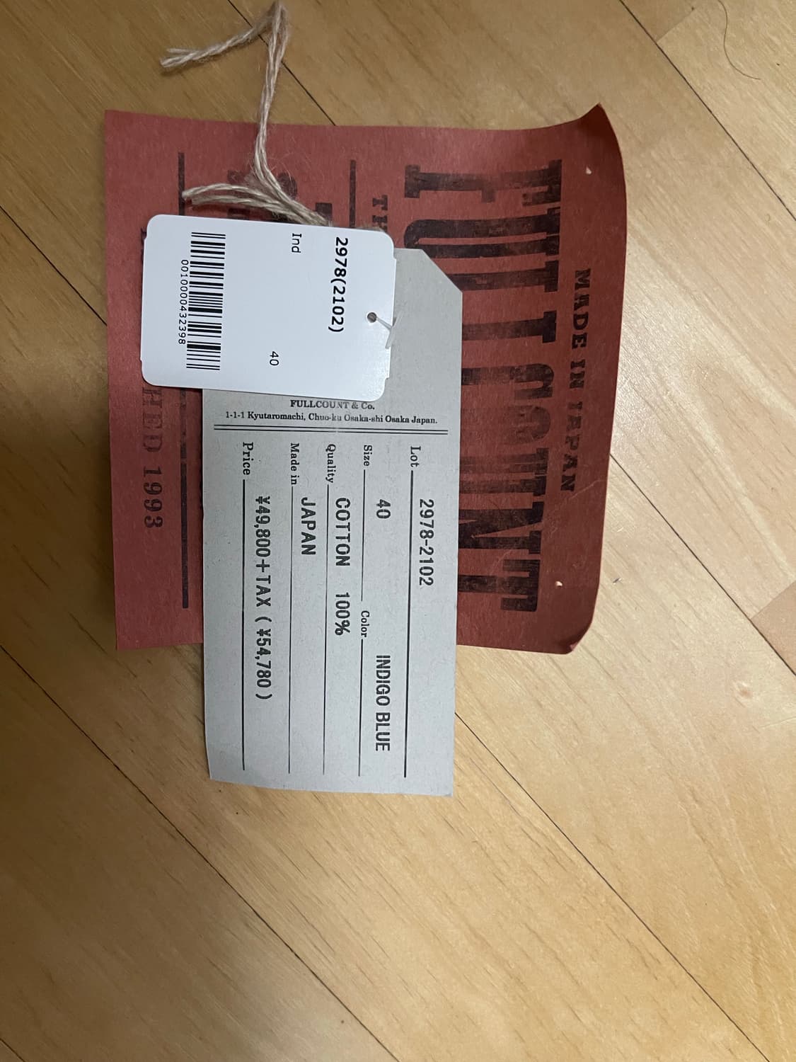 풀카운트 2102 2세대 다트포드 40사이즈 상품이미지2