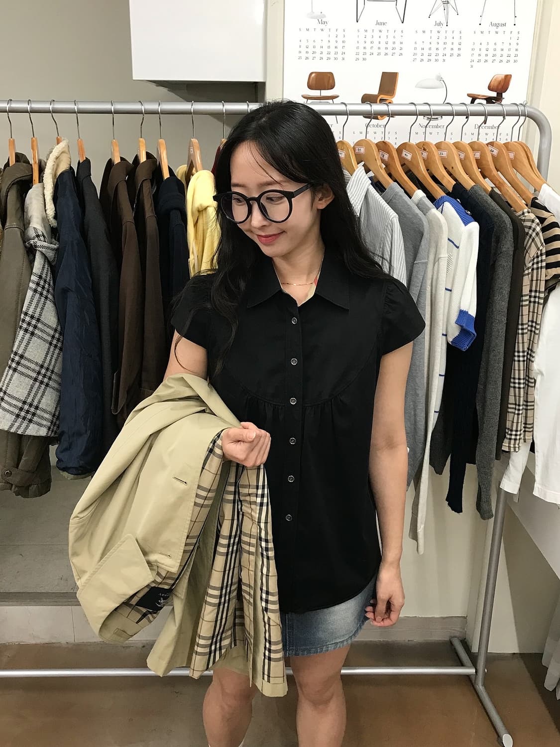 버버리 로고 블라우스 셔츠 상품이미지7