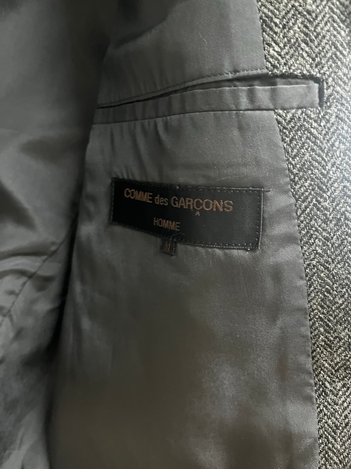 꼼데가르송 옴므 빈티지 헤링본 블레이저 상품이미지4