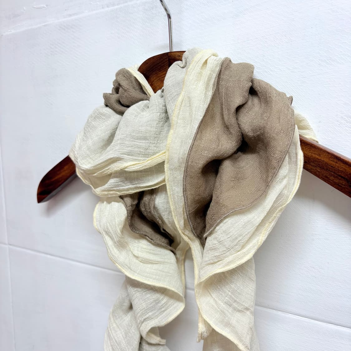 러플 셔링 오리엔탈 모리걸 머플러 스카프 JPN  상품이미지4