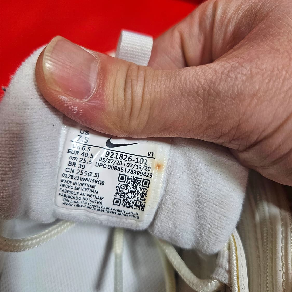 나이키(Nike) 에어맥스 97 트리플 화이트 255size 상품이미지8