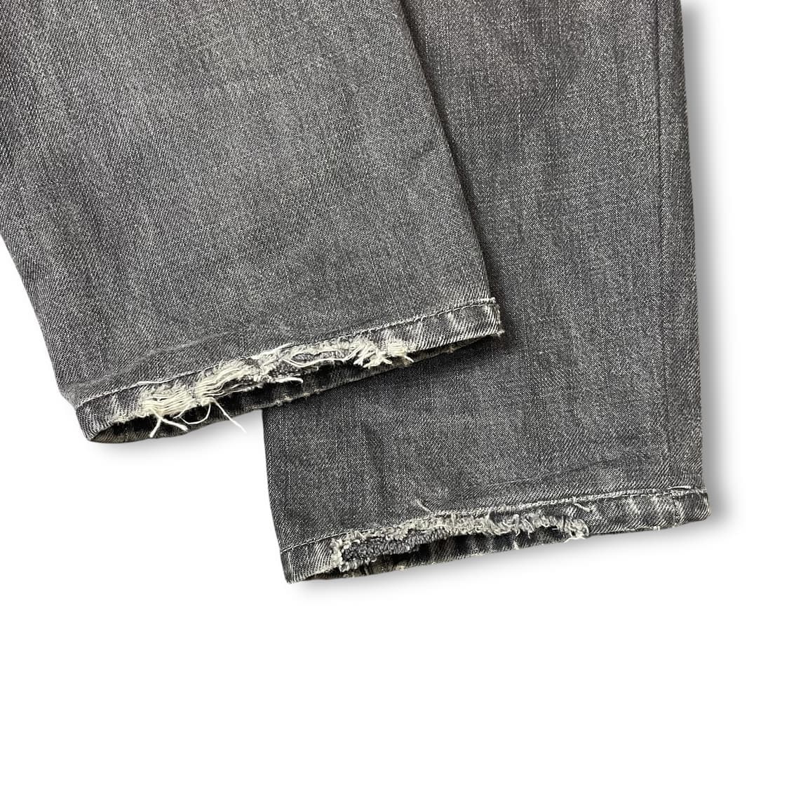 (33) 디젤 그레이 데미지 흑청 워싱 데님 팬츠 상품이미지5