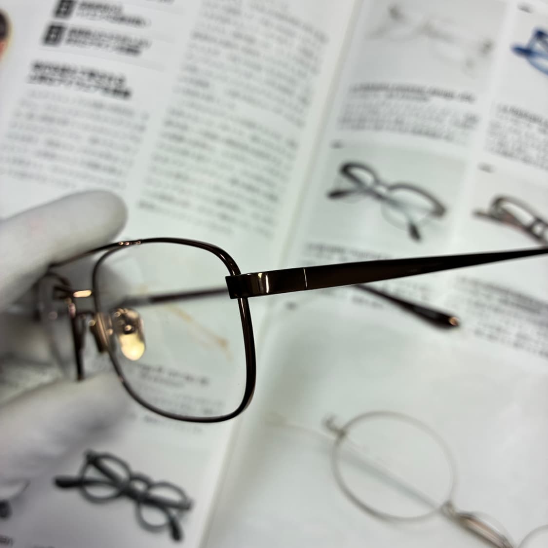 LINDA FARROW 린다패로우 투브릿지 티타늄 쿠퍼 일본 생산 안경 상품이미지3