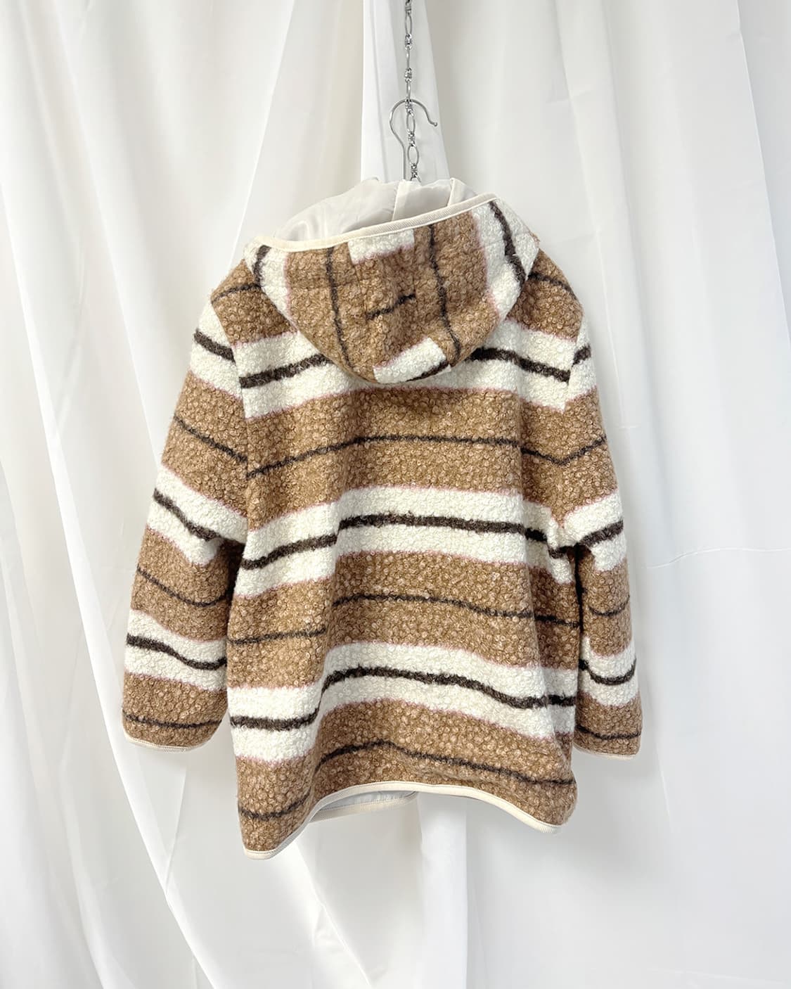 nerd bear boucle stripe hoodie jumper 상품이미지6