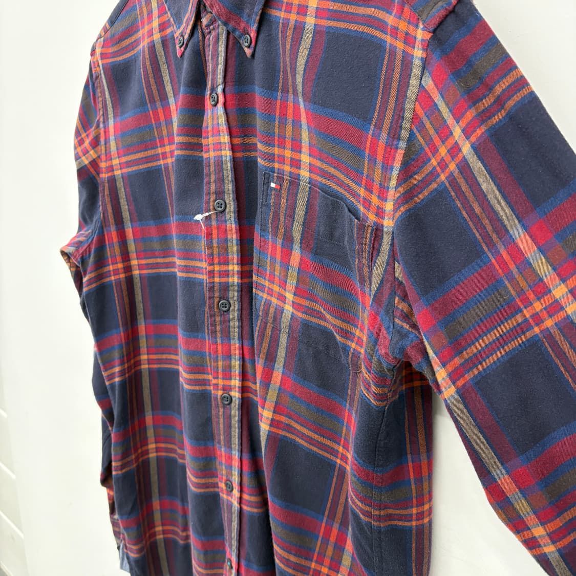 타미힐피거 체크 셔츠 남방 남성 L 상품이미지3