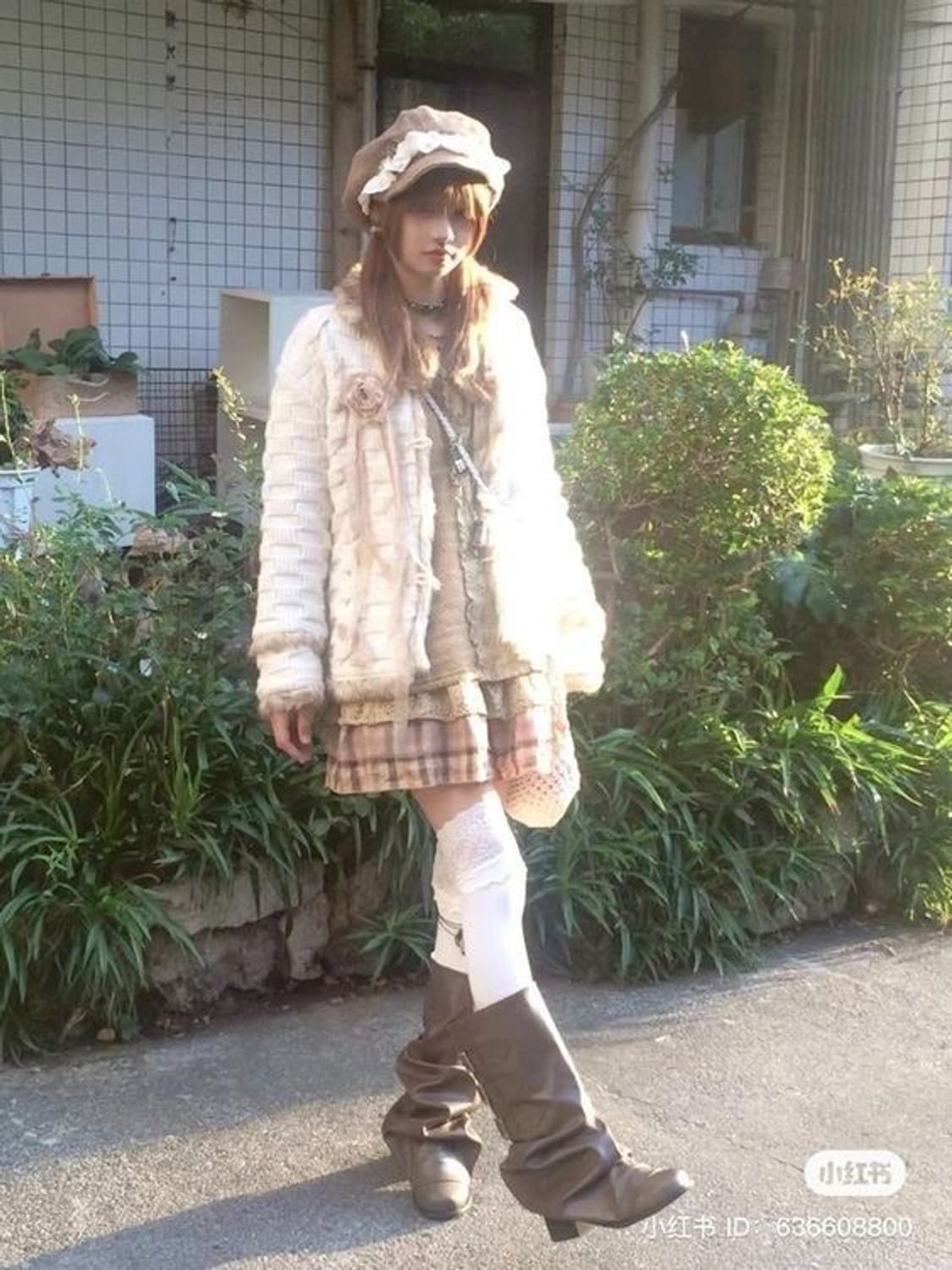 후기O 겨울 모리걸 코디셋 랜박 랜덤박스 리즈리사 엑시즈팜 니트 스커트 상품이미지1