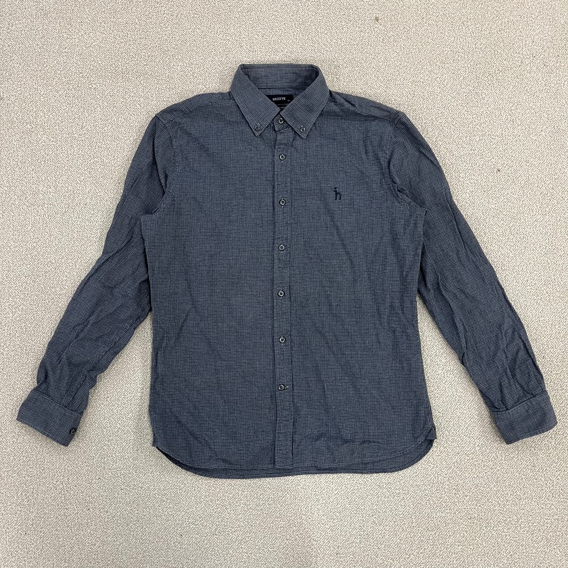 [105] 헤지스 슬림핏 체크 셔츠 남방 0120M1 상품이미지1