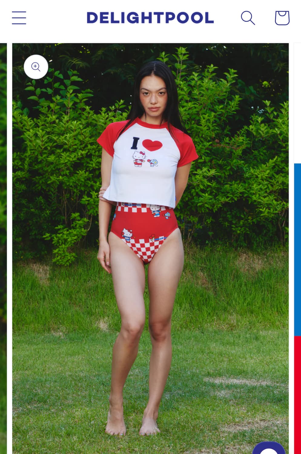 헬로키티 수영복 딜라잇풀 애플레드 M size 상품이미지4
