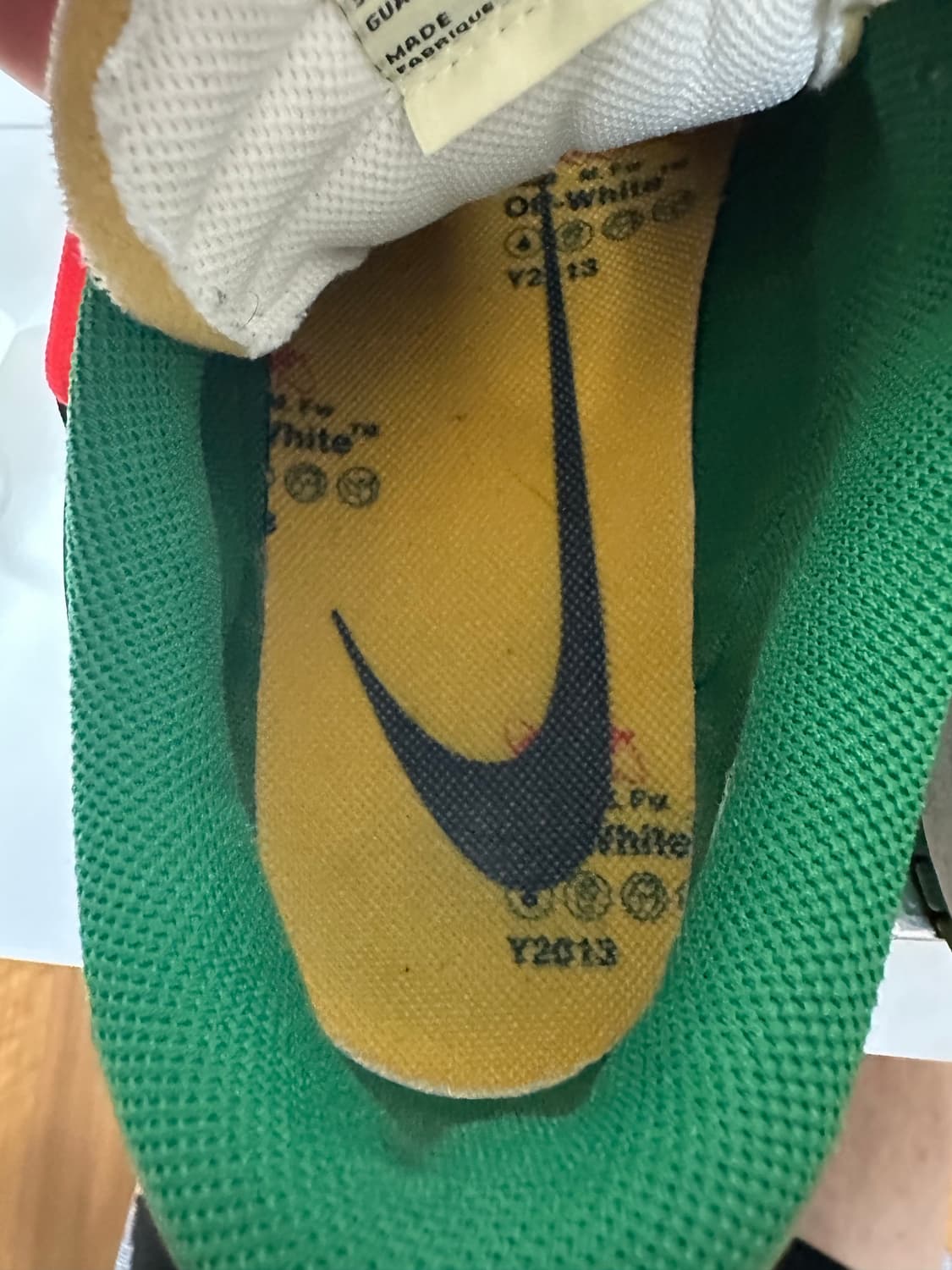 나이키 오프화이트 덩크 그린 상품이미지5