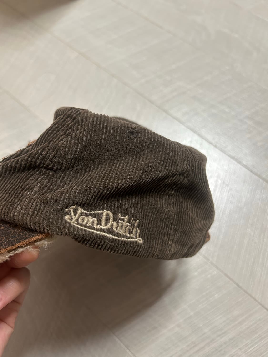 본더치 가죽 양털 볼캡 상품이미지5