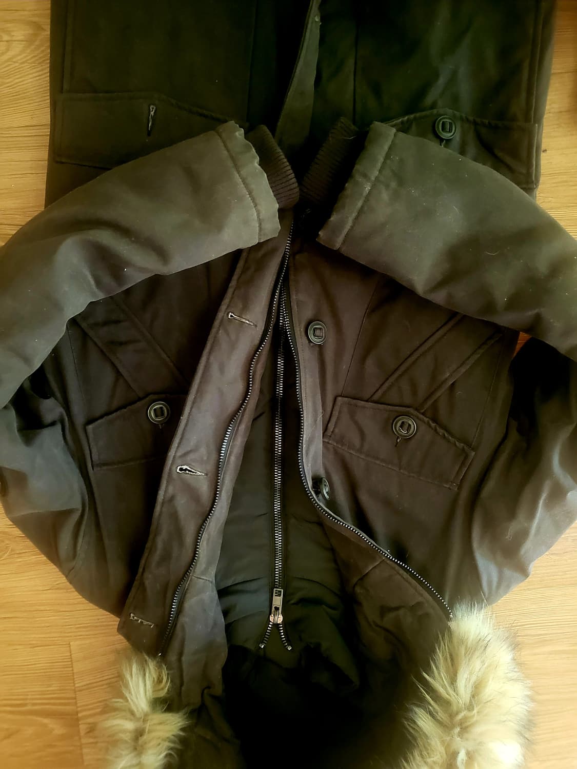 [미착용 새상품] *SUPERDRY  에베레스트 에디션 왁스 밀리터리자켓 상품이미지3