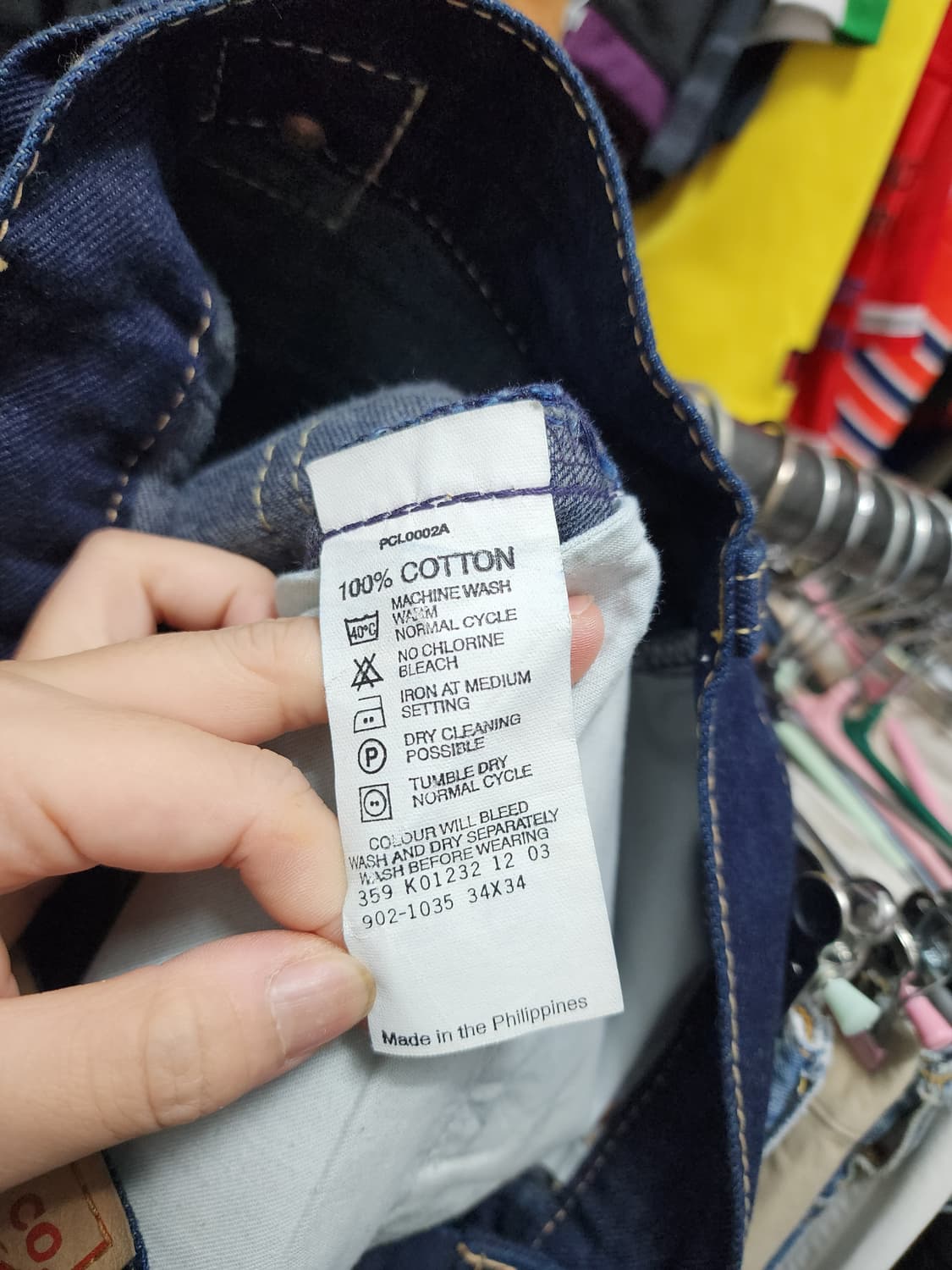 리바이스 902 신치백 진청 데님 상품이미지7