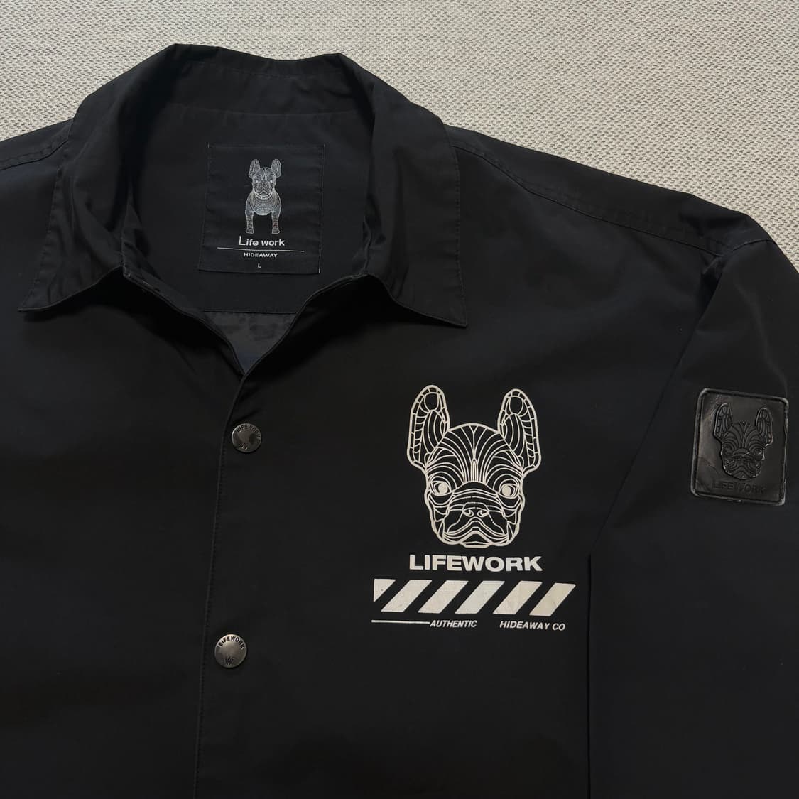 라이프워크 로고 코치자켓 상품이미지3