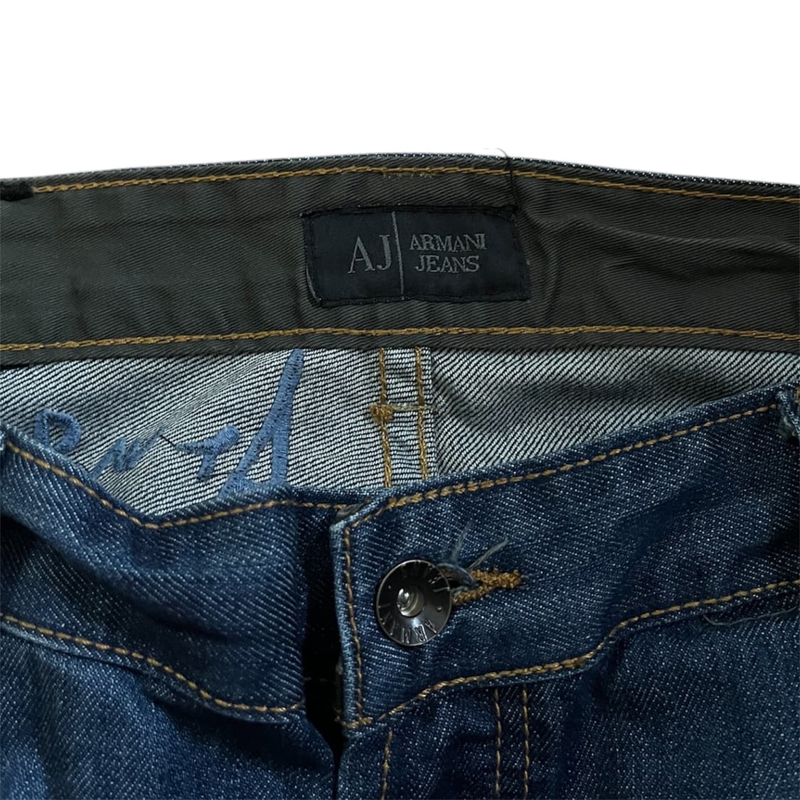 아르마니 진 롱스트레이트 자수 디테일 데님팬츠 상품이미지2