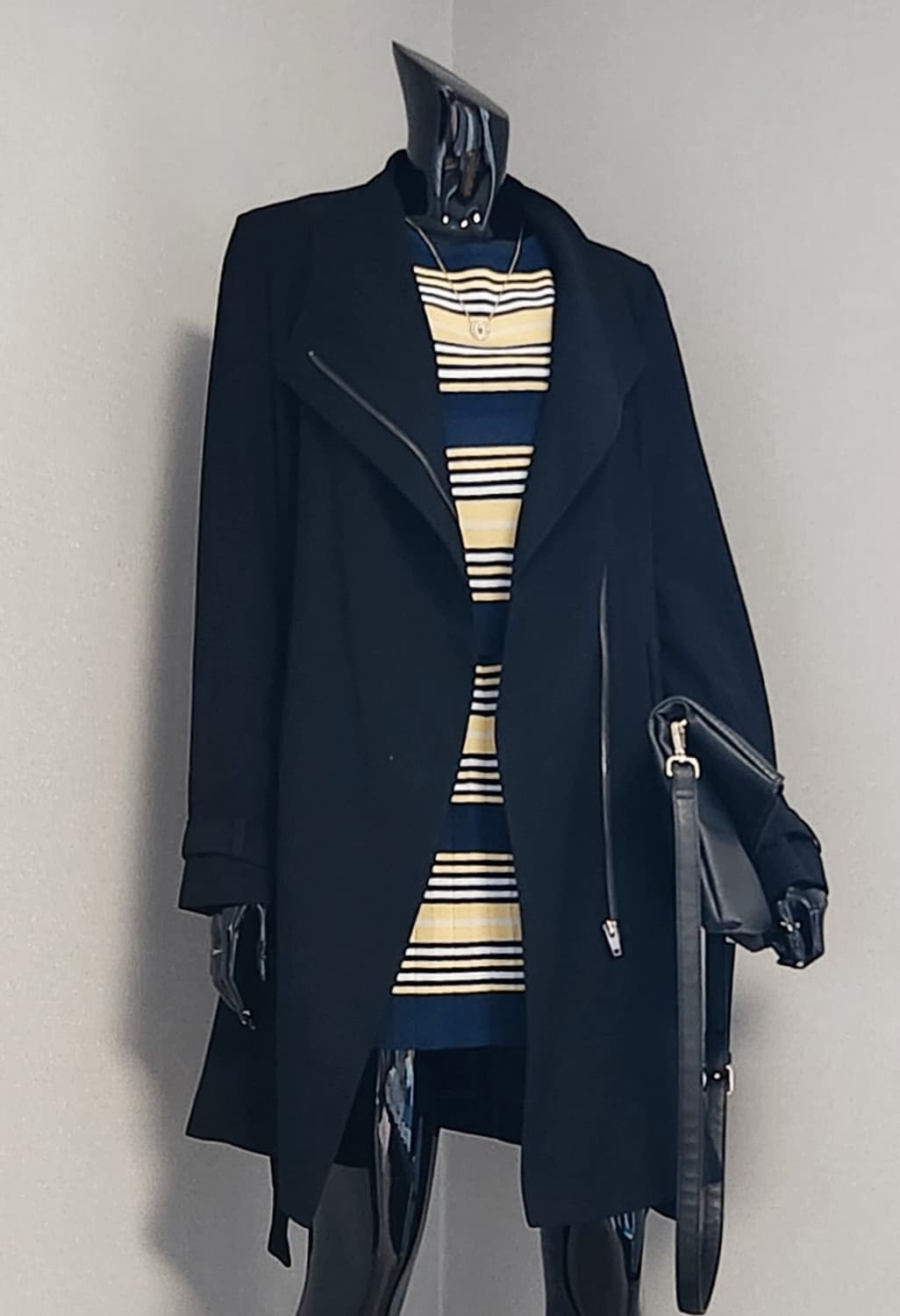 블랙  트렌치코트 상품이미지2