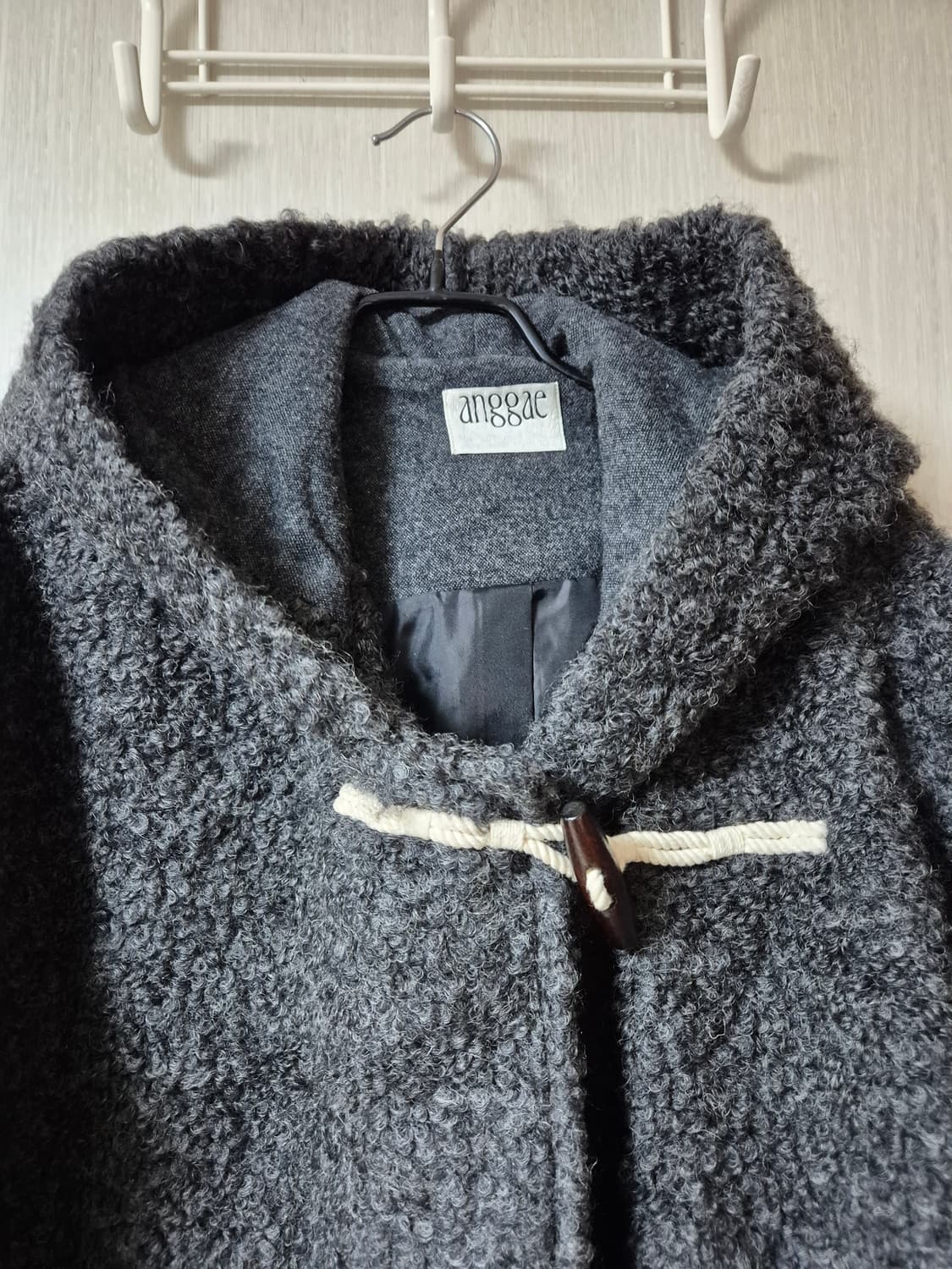 (24년) 앙개 퍼지 후드 아우터 부클자켓  anggae 상품이미지8