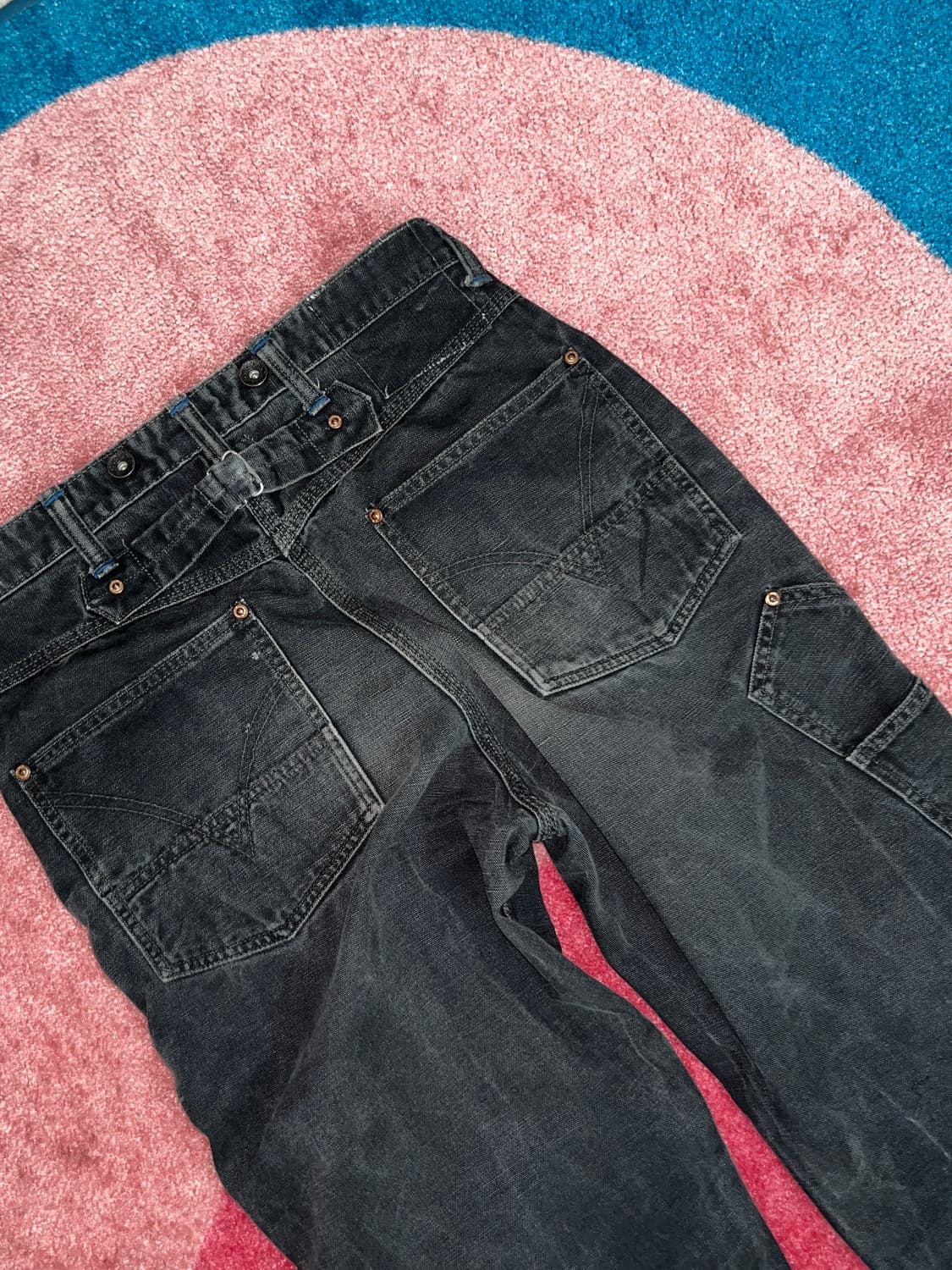 리얼맥코이 다크그레이 카펜터 워크팬츠 상품이미지1