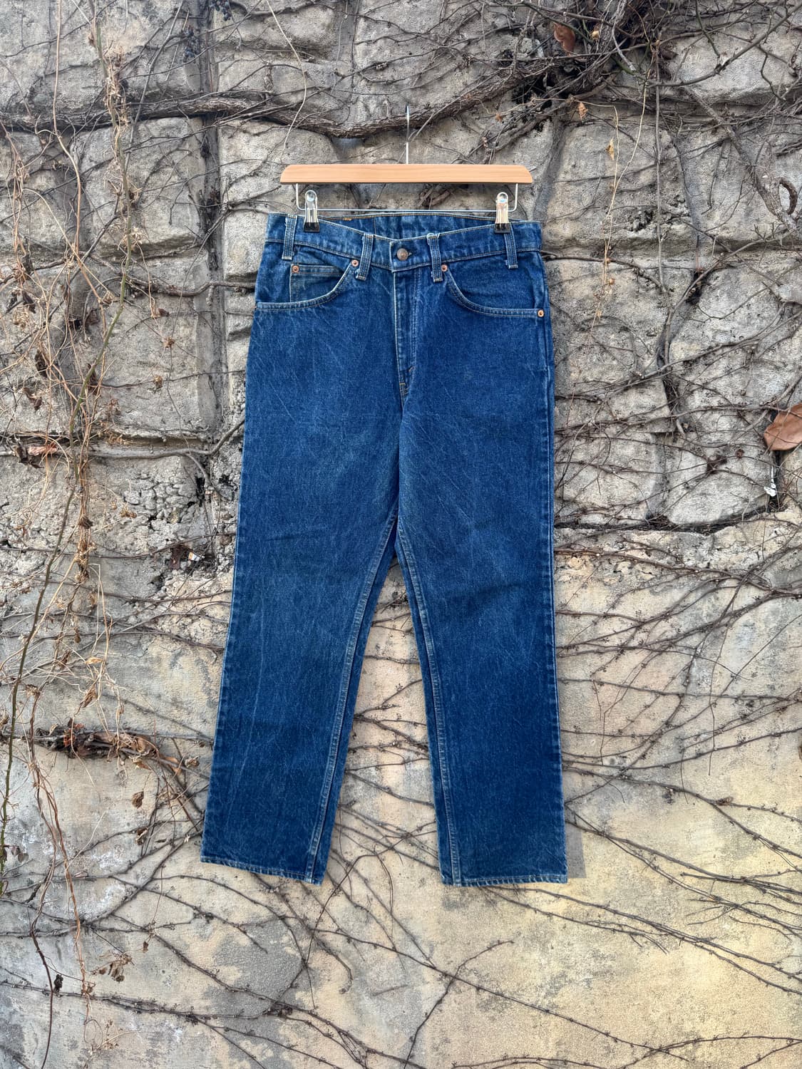 80s 리바이스 빈티지 40509 스트레이트핏 워싱 데님 팬츠 상품이미지1