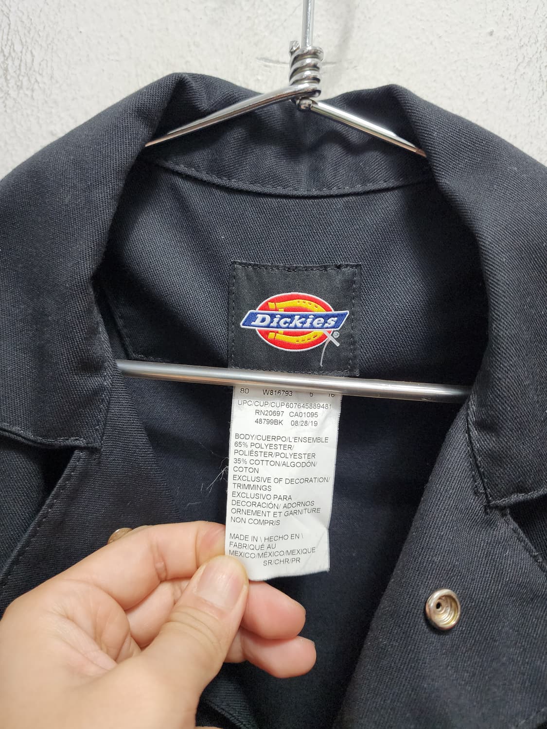 디키즈 블랙 점프수트 작업복 상품이미지4