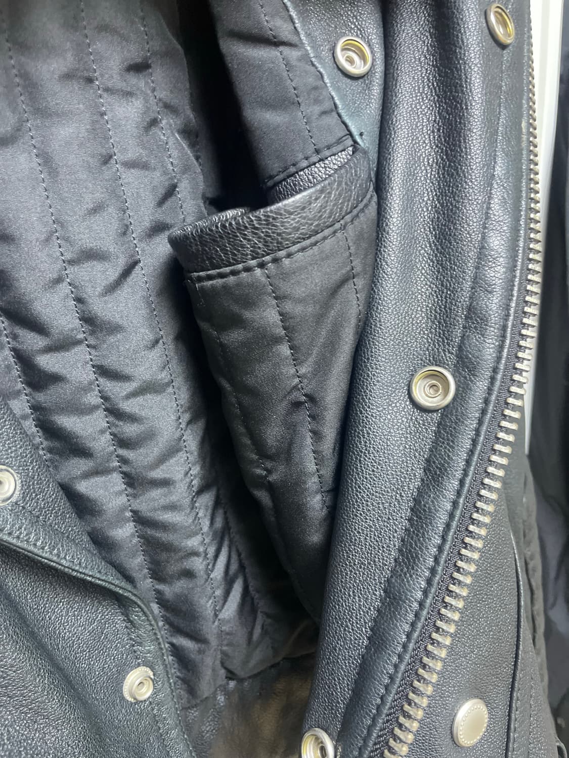 버버리 st 가죽 더블라이더 자켓 M 상품이미지6