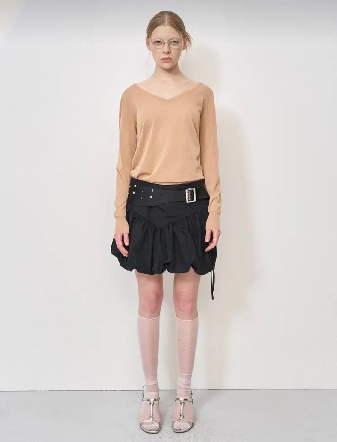 LCDC VOLUME MINI SKIRT (BLACK) 상품이미지1
