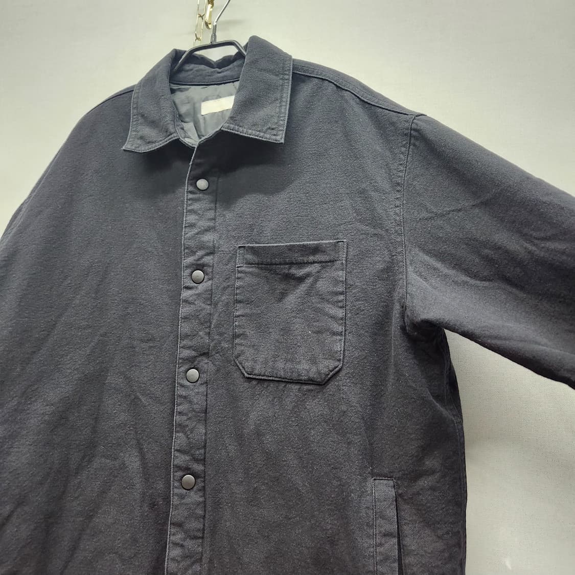 마인드브릿지 원포켓 안감 흑청 자켓 105(XL) 상품이미지3