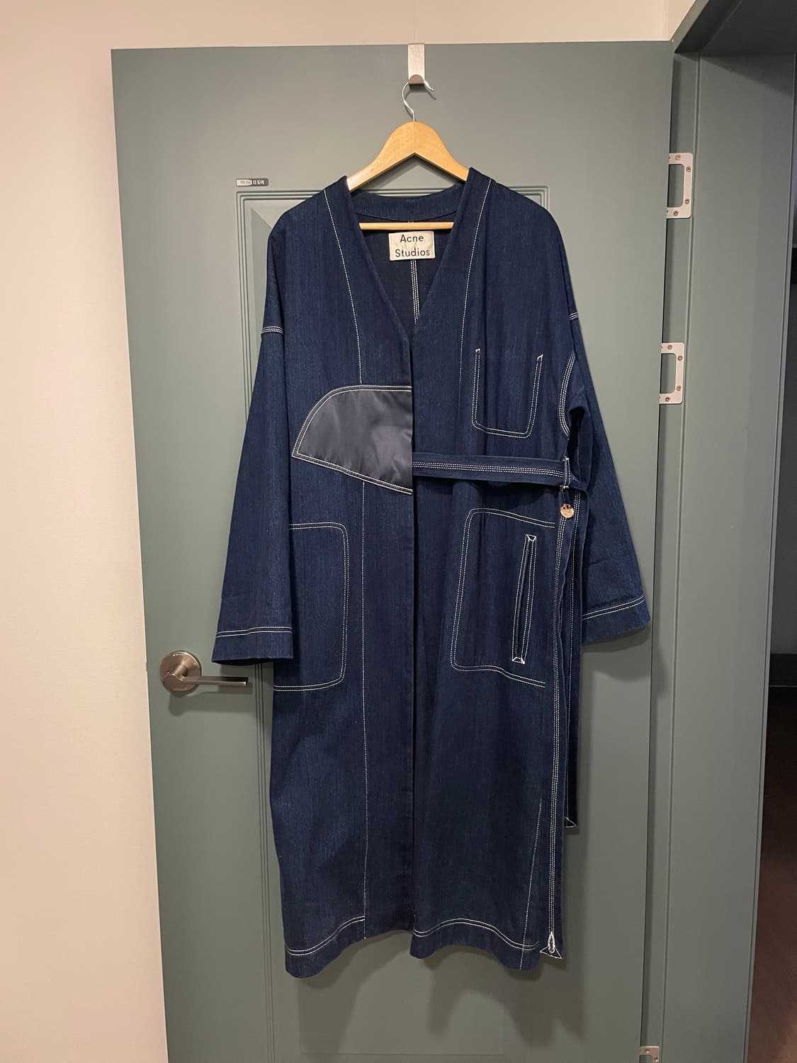 Acne Studios 데님 롱 코트 상품이미지1
