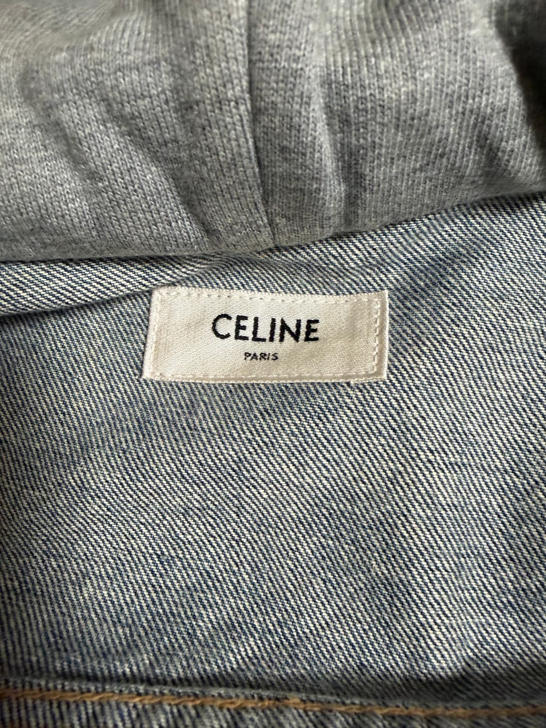 셀린느 백로고 후드 데님 자켓(압구정 갤러리아 백화점 구매) M 상품이미지2