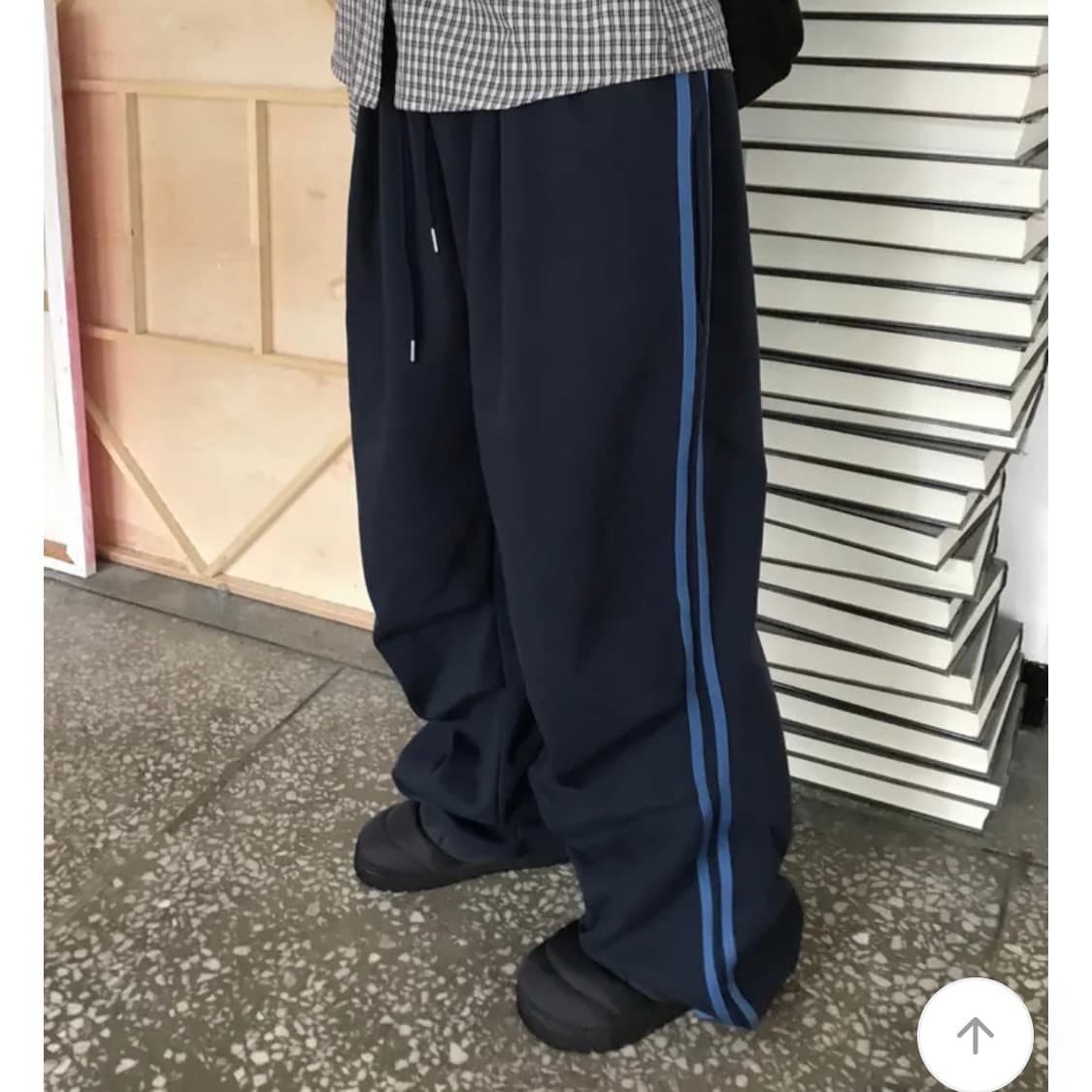 희미한 파라슈트 와이드 트랙팬츠 조거팬츠 트레이닝 팬츠 서브컬쳐 빈티지 상품이미지2