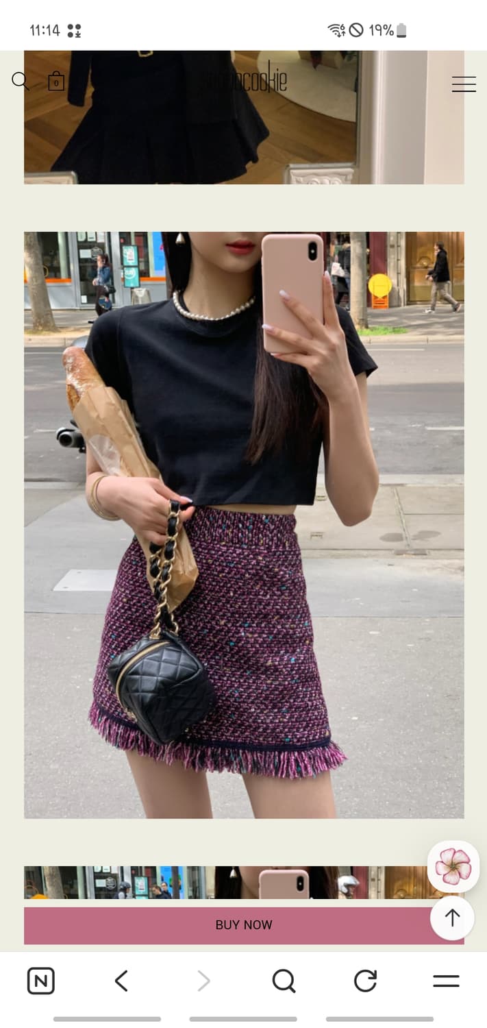 새상품) 서쿠키 오가닉 크롭티셔츠1+1 상품이미지1