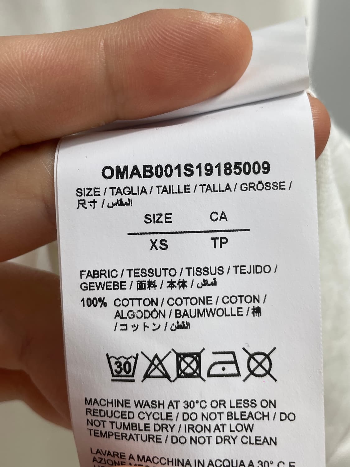 (새상품) 오프화이트 X 돈디 화이트 그래피티 긴팔티 (on.817) 상품이미지8