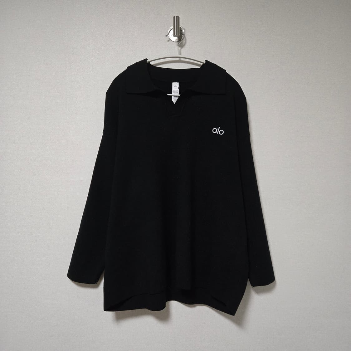 알로 블랙 니트 스카치로고 셋업 (새상품) 상품이미지2