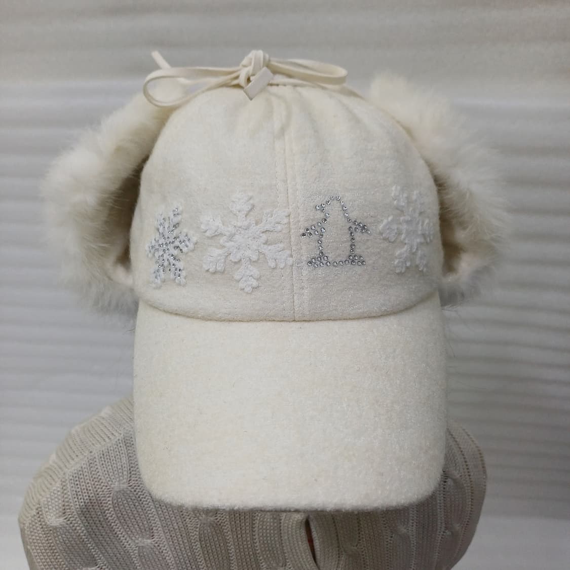 먼싱웨어 골프 겨울 방한 귀덮개 귀달이 캡 모자 여성 방한모 사랑봉봉 상품이미지2