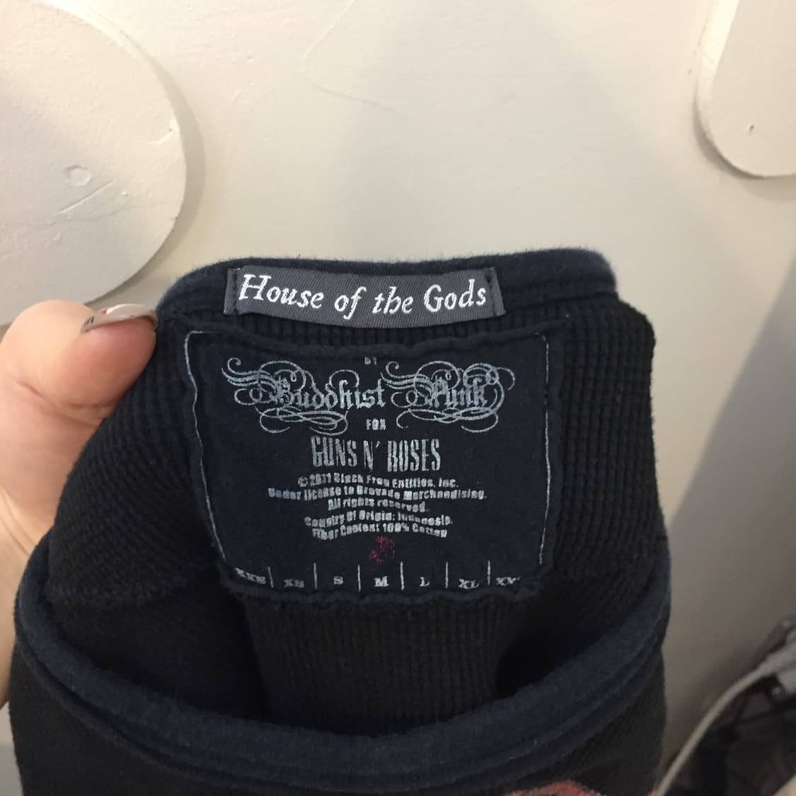 건즈앤로지스 고딕 펑크 와플 롱슬리브 상품이미지4