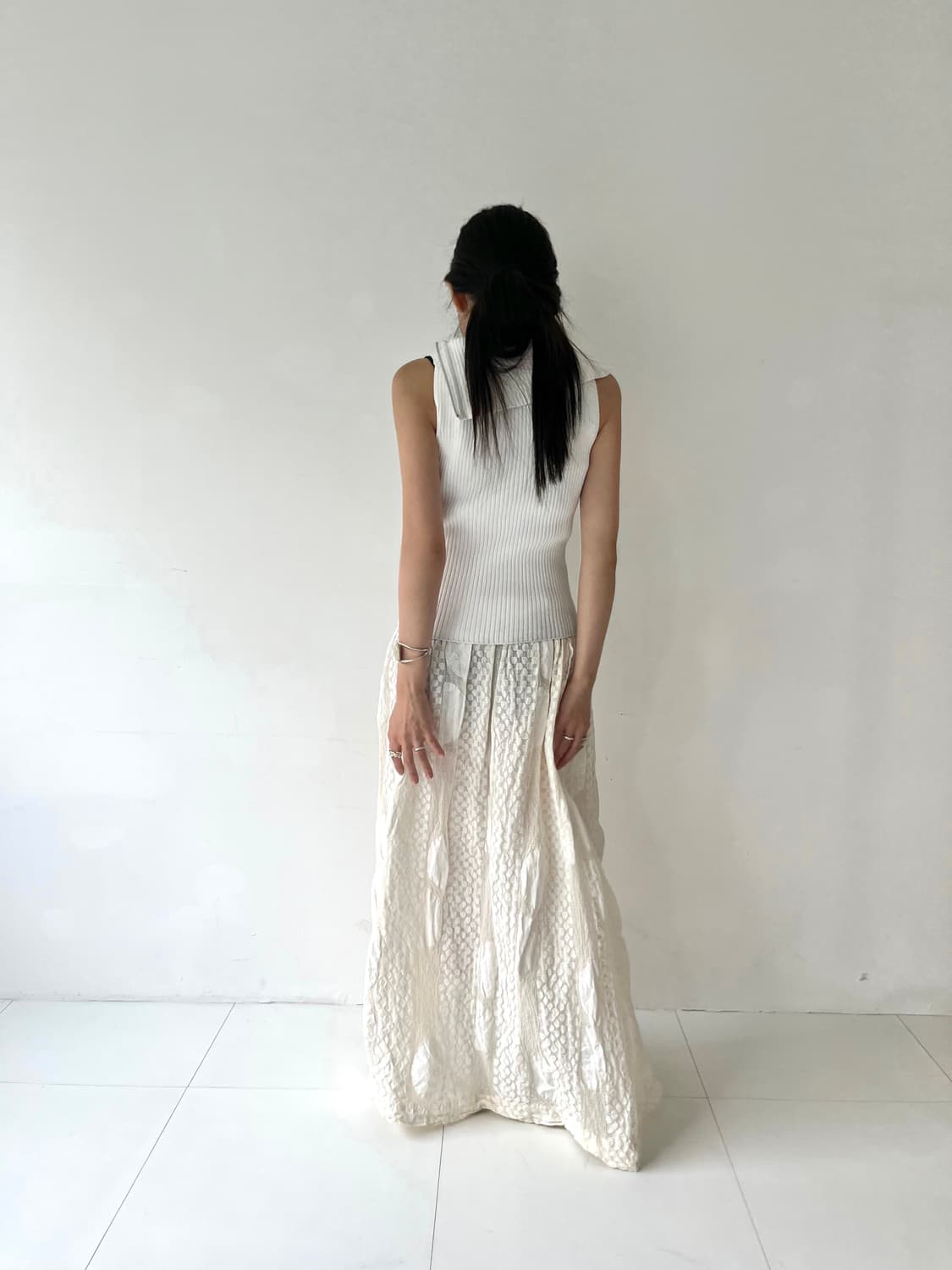 이세이미야케 embossed pattern skirt 상품이미지3