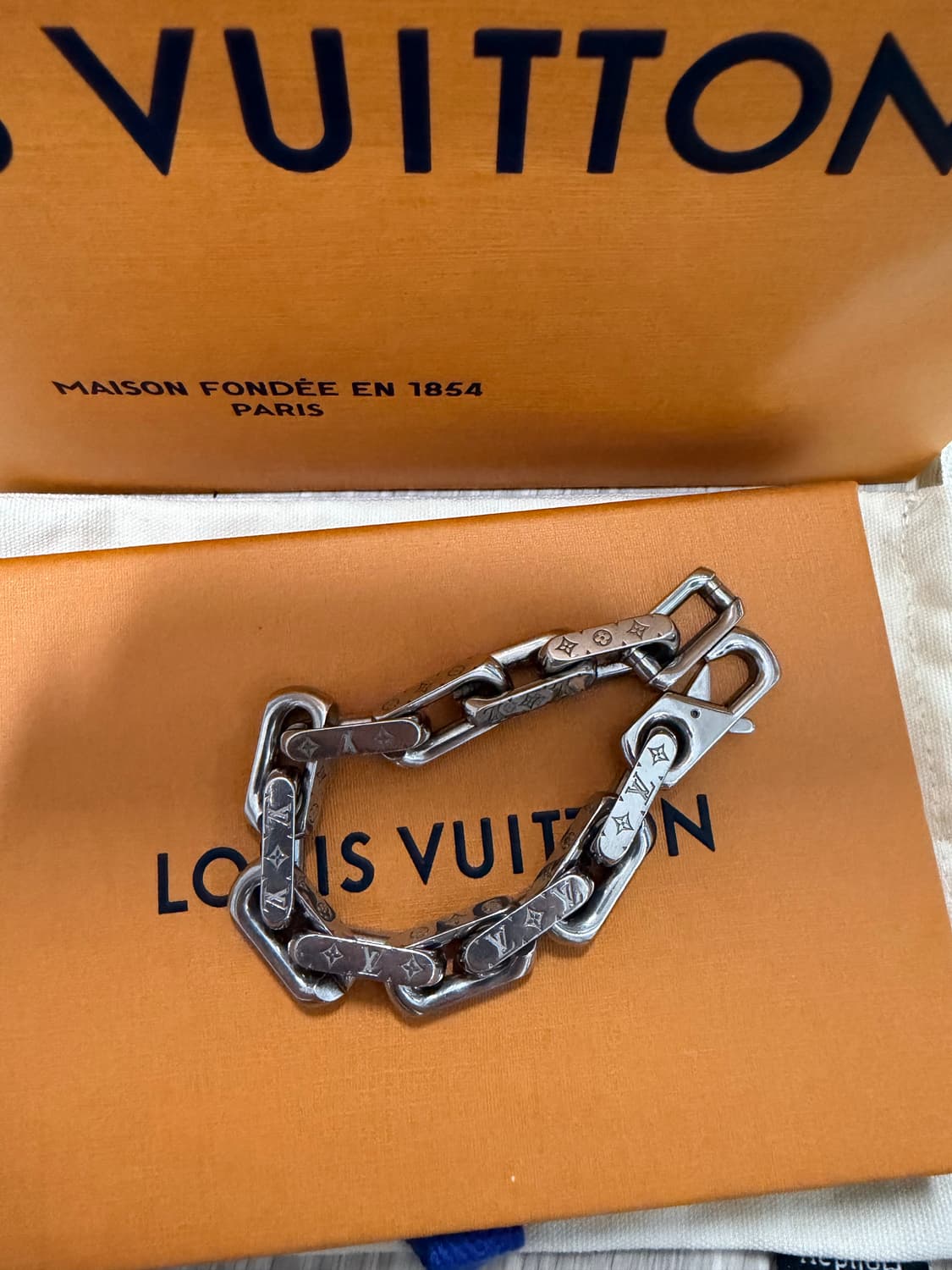 루이비통 버질아블로 체인 팔찌 m size 상품이미지3